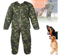 Dog Training Suit, Training Dog Protective Clothing, Professional Dog Large Body Protection Bite Sleeves Suit Police Dog Training Jacket and Pants, Working Dog Equipment.
