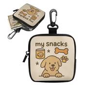 Dog Training Treat Pouch - Portable Food Carrier, Pvc Walking Bag, Semi Transparent Snack Holder, Pet Reward Pocket | Integrated Waste Dispenser, Puppy Treat Bag For Hiking Camping Travel