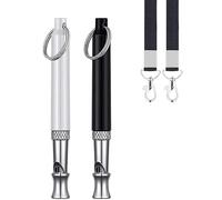 Dog Training Whistles (Pack of 2) - High Frequency Recall Whistle with Lanyard