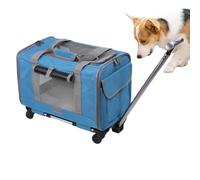 Dog Travel Bag, Pet Carrier for Small Cats, Dogs, Safety Zippers that Carry the Belt Airline Approved Cat Crates for Indoor Cats