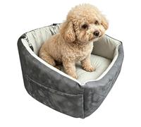 Dog Travel Bed - Ice Silk Cotton Material Cooling Booster Seat Adjustable Safety Gear Storage Hub | Non-Slip Base Hardware Road Trip Professional Accessories Utility-K