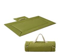 Dog Travel Bed Waterproof Foldable Washable Pet Pad | Camp Dog Bed for Small Medium Breeds Indoor Outdoor Picnic Travel Beach Vacation Hotel Stay Car Seat