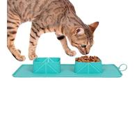 Dog Travel Bowl, Foldable Silicone Feeding Bowl - Non-Slip Silicone Bowl for Cats on the Go for Cats, Small, Medium, Large Breeds, Puppies, Kittens, Hikes, Walks, Park