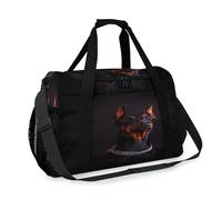Dog Travel Duffel Bag for Girls Boys Women Men Doberman Breed Dog Designs Weekend Overnight Bag Shoulder Tote Luggage Handbag for Travel Sports Gym