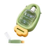 Dog Travel Water Bottle 450ml Carrot Shape Drinker with Strap
