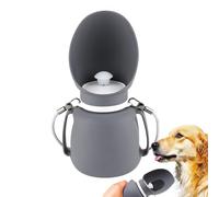 Dog Travel Water Bottle, 800 ml Foldable Leakproof Dispenser, Portable Pet Hydration Bowl, Outdoor Drinking Feeder with Lanyard for Small, Medium, and Large Dogs