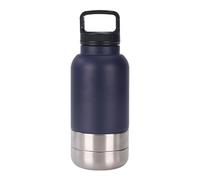 Dog Travel Water Bottle, Stainless Steel Insulated Puppy Water Bottle, Dog Drinking Cup with Bowl, 1520ml, Leak-Proof, Lightweight Design, for Walking Hiking