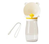 Dog Travel Water Bottle with Drinking Bowl Lid, Portable Pet Drinking Cup for Small Dogs on Outdoor Walks and Trips Pet Cup Walking Bottle Dog Park Water Outdoor Travel Dispenser Portable Bowl Road