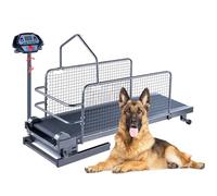 Dog Treadmill for Large/medium Dogs, Pet Dog Running Machine Exercise Equipment, Adjustable Ramp Canine Running, with Lcd Display Scree & Pedometer, Up To 220Lbs, for Indoor & Outdoor