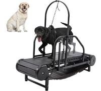 Dog Treadmill for Large/Medium Dogs, Quiet Dog Treadmill, Adjustable Ramp Slatmill Machine with Pedometer, Up To 300LBS for Exercise & Healthy & Fit Pet Life