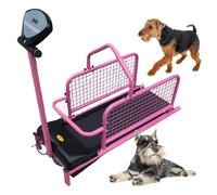 Dog Treadmill for Small Dogs, Pet Fitness Treadmill with LCD Display, Slat Mill for Dogs up to 80kg, Ideal for Keeping Pets Active and Fit,