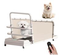 Dog Treadmill for Small to Medium Dogs, Indoor Running Machine with Remote Control, 220 lb Capacity, Safety Guardrail, LED Display and Low Noise