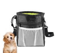 Dog Treat Bag for Pet Training, Dog Treat Training Bag, Pet Treat Bag, Dog Run Bag, Integrated Waste Bag Dispenser, Includes Waist Belt and Shoulder Strap for Long Walking