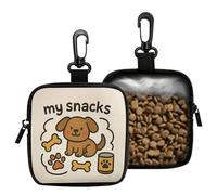 Dog Treat Bag, Portable Food Dispenser with Storage - Pet Reward Pocket for Outdoor Hiking Backpack Food Treats