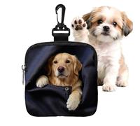 Dog Treat Bag - Portable Puppy Feed Snack Container - Dog Treat Pouches for Pet Training - for Walking Hiking Camping Road Trip Outdoor Activities Beach Park