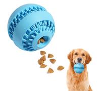Dog Treat Ball Dispenser 2.64in Dog Toothbrush for Teeth Cleaning, Treat Dispensing Puzzle Toys Teeth Ball Interactive Dog Toys for Boredom Mental Stimulation, Rubber Balls Medium Dog Chew Toy
