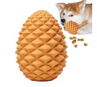 Dog Treat Ball | Dog Toys Pine Cone Shaped Heavy Duty Rubber for Aggressive Chewers - Pet Supplies Bite Resistant Pet Supplies for Chewer