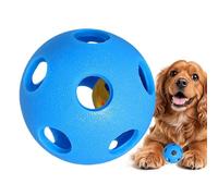 Dog Treat Ball Interactive with Bell Hollow Out Rubber