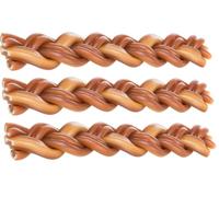 Dog Treat BRAIDED CHEW BULL PIZZLE 25cm 58g each Dog Chew Chicken Sweet Potato TRIXIE (3)
