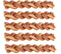 Dog Treat BRAIDED CHEW BULL PIZZLE 25cm 58g each Dog Chew Chicken Sweet Potato TRIXIE (5)