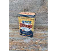 Dog Treat Clip Top Storage Tin, Every Bit You Take. Dog Treat Storage Tin