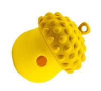 Dog Treat Dispenser - Dog Food Dispenser Ball - Silicone Acorn Shape Dog Toy Ball, Interactive Dog Ball Pet Toy Leaking Food Ball for Slow Feeding