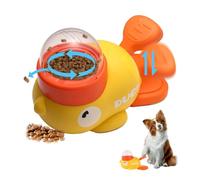 Dog Treat Dispenser, Duck Shape dogs Treats Dispensing Design, Fun Interactive Food Puzzle for Small Medium Large Dogs Resistant Chew Pet Feeder
