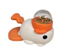 Dog Treat Dispenser - Duck Shape Dogs Treats Dispensing Design | Interactive Yellow Duck Pet Feeder | Fun Treat Dispenser For Small Pets | Entertainment Cognitive Games For Mental Stimulation Teething
