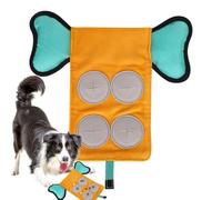 Dog Treat Dispenser, Interactive Food Puzzle Toy, 9.06 x 7.76 x 1.18 Inches, Mental Stimulation Trainer, Anti-Boredom Enrichment Game, Sound-Enhanced Slow Feeder for Puppies Daily Feeding Play Session