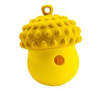 Dog Treat Dispenser Toy - Durable Acorn Shaped Chew Ball with Adjustable Food Release, Interactive Boredom and Exercises, Food Puzzles