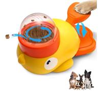 Dog Treat Dispenser Toy, Interactive Puzzle Feeder for Dogs, Duck Shape Food Dispensing Toy for Small Medium Large Dogs, Durable Chew-Resistant IQ Training Pet Toy