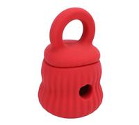 Dog Treat Dispensing Toy, Dog Slow Feater Toy Long -term Cleaning Prevent Digestive Problems From Reducing Stress Temp Resistant for Pets (Light Red)