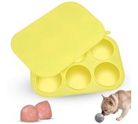 Dog Treat Molds for Baking and Freezing, 6 Cavities Silicone Dog Treat Mold with Lid, Dog Molds for Treats for Woof Pupsicle & Power Chewer Pupsicle Large, Dog Molds for Frozen Treats Snack 4.5X6.5in