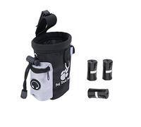 Dog Treat Pouch Waist Bag for Carry Pet Toys Snacks Poop Bags. Storage for Treats with 3 Rolls Dog Poo Bags Hands Free Training Bag