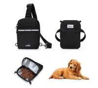 Dog Treat Pouch with Removeable Pocket, Dog Training Treat Bag for Dog Training with Multiple Pockets, Adjustable Waist & Shoulder Belt 3 Ways to Wear for Training Dog Walk