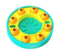 Dog Treat Puzzle Bowl, Interactive Slow Feeder Dog Puzzle Toy for IQ Training, Plastic Food Dispenser Game to Enhance Intelligence and Reduce Boredom for Dogs