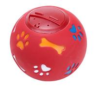 Dog Treat Toy Dispenser Ball - Interactive Food Chew Toys, Tough Rubber Puppy Training Ball, Slow Feeder Toy for Small Medium Large Dogs and Puppies, Easy to Use, 4.33 Inches