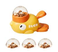 Dog Treat Toy - Interactive Duck-Shaped Dog Treat Dispenser with 3 Hole Sizes, Slow Feeder Bowl for Dogs & Cats, IQ Training, Brain Stimulation, Stress Relief, and Daily Enrichment Pet Toy