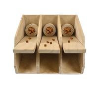Dog Treat Toy, Puzzle Feeder for Dogs, Wooden Piano Keyboard Design and Teeth Cleaning, Interactive Food Dispenser for Reducing Stress, Puppy Training, 8.66 x 10.63 x 3.94 inches
