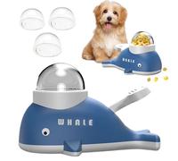 Dog Treat Toy, Slow Feeder, Interactive Pet Toy, Whale-Shaped Design Feeding and Fun Treat Dispensing, Safe Material for Healthy Eating and Mental Enrichment, for Breed Indoor Training Exercise