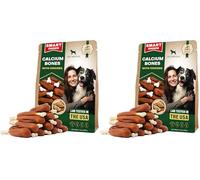 Dog Treats Calcium Bones Wrapped Chicken & Rawhide Free Chew 300 Gr. - Pet Healthy Dried Snacks & Grain Free Meat - Bulk Best Chews for Christmas, Training Small & Large Dogs (Pack of 2)