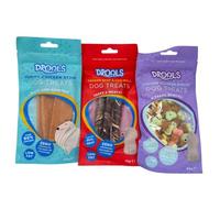 Dog Treats - Chicken Strip, Beef & Cod Roll, Biscuit Wrap & Combo Pack - Real Meat, Low Fat, Chewy & Crunchy Snacks 3 Packs Zvire (Pack Of 3, All 3-1Pc Each)