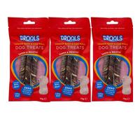 Dog Treats - Chicken Strip, Beef & Cod Roll, Biscuit Wrap & Combo Pack - Real Meat, Low Fat, Chewy & Crunchy Snacks 3 Packs Zvire (Pack Of 3, Tender Beef & Cod Roll Dog Treats 75g)