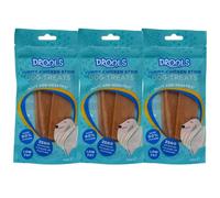 Dog Treats - Chicken Strip, Beef & Cod Roll, Biscuit Wrap & Combo Pack - Real Meat, Low Fat, Chewy & Crunchy Snacks 3 Packs Zvire (Pack Of 3, Yummy Chicken Strip Dog Treats 60g)