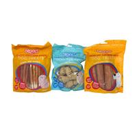 Dog Treats - Crunchy Roll, Tasty Stick, Yummy Bone & Combo Pack - Real Meat, Low Fat, No Artificial Colours Natural Chicken Chews - 250-300g Packs Zvire (800g, Bundle Of 3)