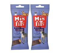 Dog Treats Misfits Wonky Chomp Medium With Liver 2 Sticks Per Pack (2 Pack)
