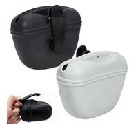 Dog Treats - Pet Training | 2-Piece Silicone Portable Food Container with Clip | Dog Training Bag - For Travel Outdoor Car Hiking Training Puppy Camping Home Park Garden Living