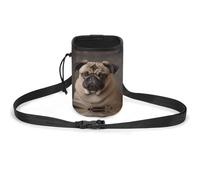 Dog Treats Pouch Animal Pug Dog Dog Treat Training Pouch Pet Dog Out Training Belt Bag, Dog Training Bag