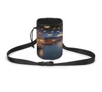 Dog Treats Pouch Beautiful Venice at Night Dog Treat Training Pouch Pet Dog Out Training Belt Bag, Dog Training Bag