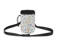 Dog Treats Pouch Contains Many Hearts Dog Treat Training Pouch Pet Dog Out Training Belt Bag, Dog Training Bag